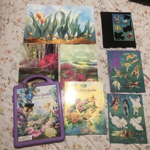 Disney Fairies Secret Garden book and magnet play Set and fairy figure